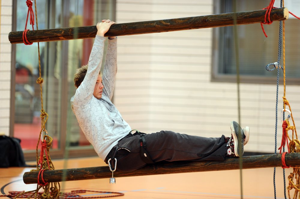Turnen im Fitnessstudio